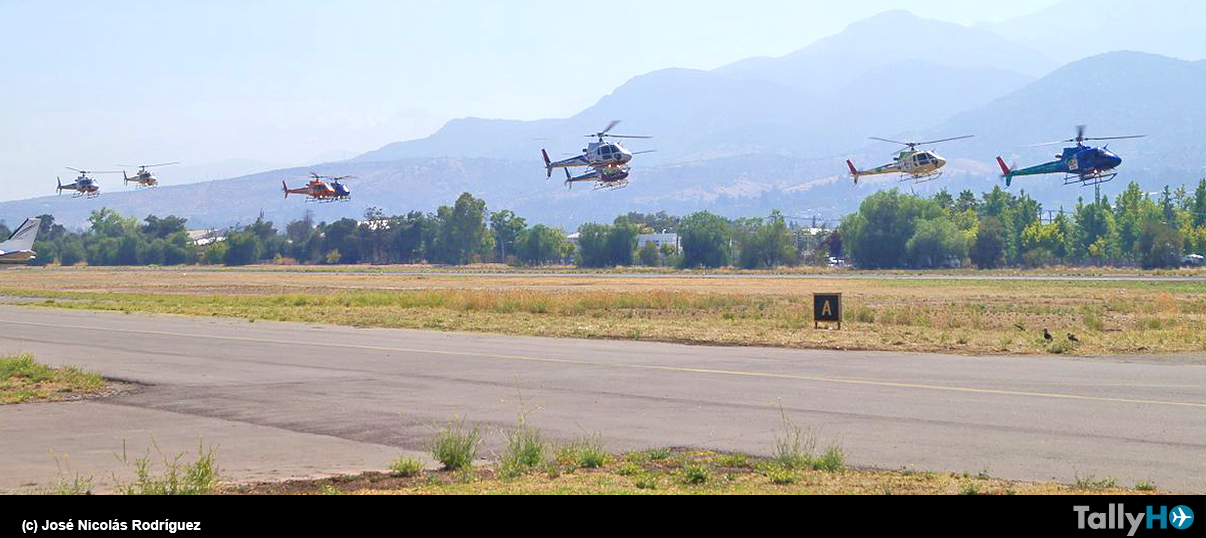 Regreso de los helicópteros de Ecocopter participantes en el Rally Dakar 2017
