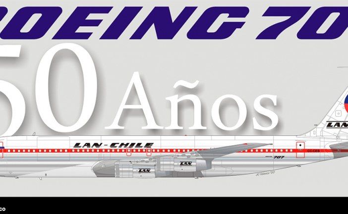50 Años de la llegada del legendario Boeing 707 a Lan Chile