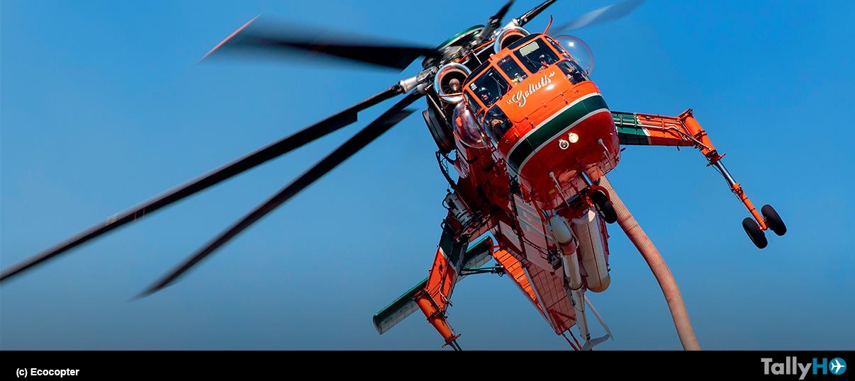 Ecocopter trae a Chile helicópteros de refuerzo para temporada de incendios forestales