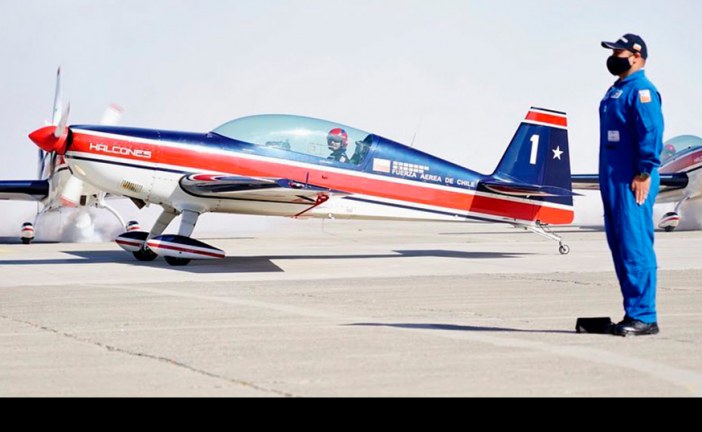 Escuadrilla de Alta Acrobacia Halcones realizó cambio de líder