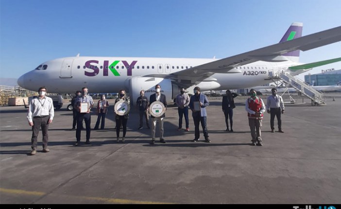 SKY Airline primera línea aérea en recibir el Sello COVID-19 ACHS