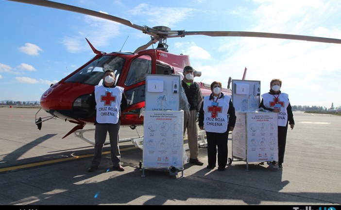 Fundación Airbus colabora con la Cruz Roja chilena en la distribución de kits sanitarios para luchar contra el COVID-19