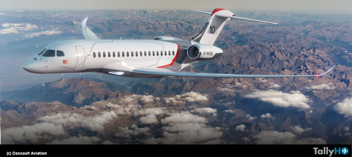 Dassault Aviation lanza Falcon 10X con la cabina más grande de la industria de la Aviación Ejecutiva