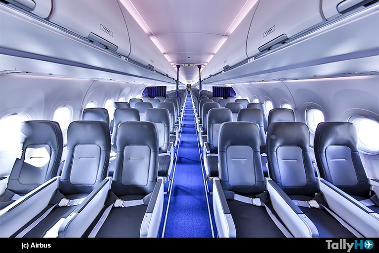 Nueva cabina Airspace de pasillo único de Airbus entra en servicio con Lufthansa Group
