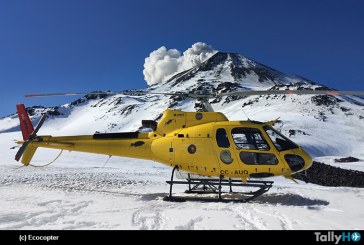 Ecocopter cumpliendo un rol clave en el monitoreo de volcanes en Chile