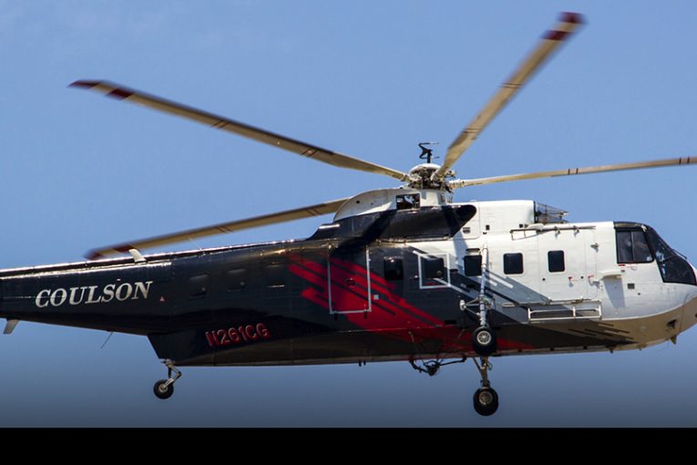 Helicóptero Sikorsky S-61 de Coulson se suma a la lucha contra incendios en Chile en esta temporada 2022