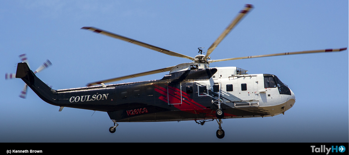 Helicóptero Sikorsky S-61 de Coulson se suma a la lucha contra incendios en Chile en esta temporada 2022