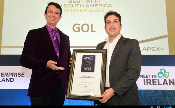 GOL gana el premio al mejor Wi-Fi de Sudamérica de APEX