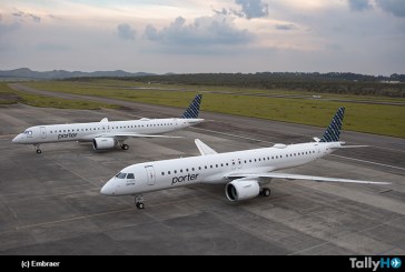 Porter Airlines recibe su primer Embraer E195-E2