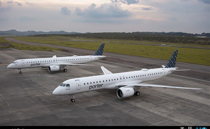 Porter Airlines recibe su primer Embraer E195-E2