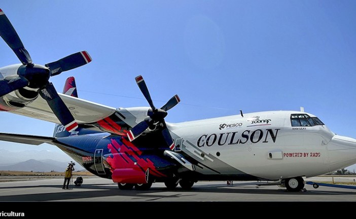 Fue presentado el C-130 de Coulson para combate contra incendios en Chile para temporada 2022-23