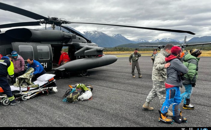 FACH realiza exitoso rescate y evacuación aeromédica de andinistas en monte Fitz Roy
