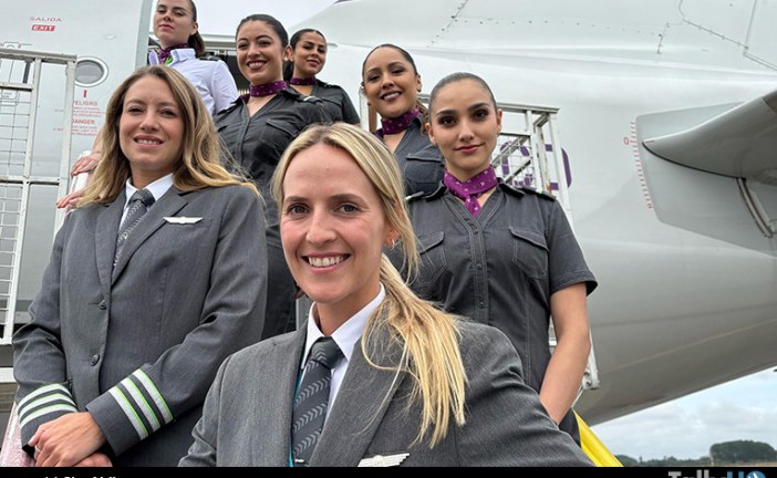 SKY operó vuelo 100% tripulado por mujeres en conmemoración al Día Internacional de la Mujer