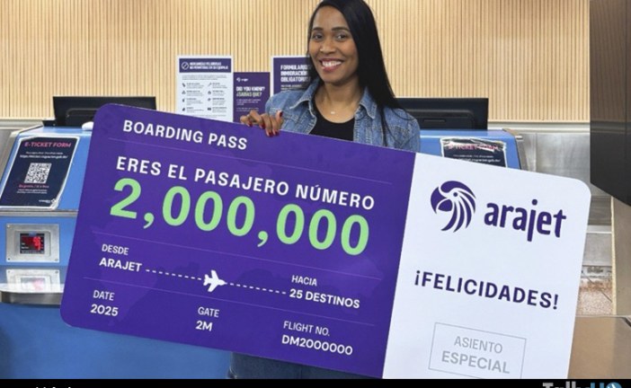 Arajet alcanza los dos millones de pasajeros transportados