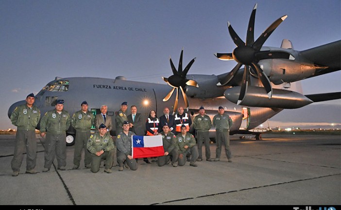 Fuerza Aérea de Chile trasladó 5 toneladas de ayuda humanitaria a Bolivia