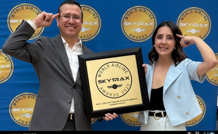 JetSMART es la Mejor Aerolínea de Bajo Costo de Sudamérica en los Skytrax World Airline Awards 2025