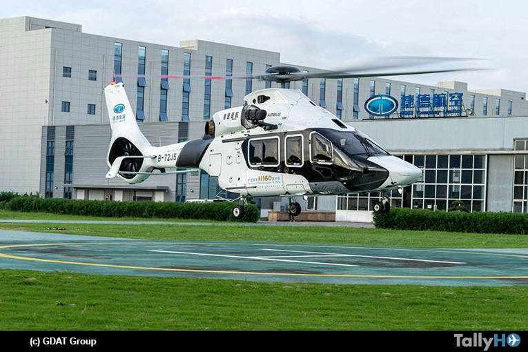 Primer helicóptero Airbus H160 en China fue entregado a GDAT