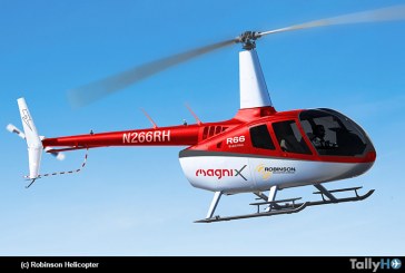 Magnix y Robinson desarrollarán un helicóptero demostrador R66 eléctrico a batería