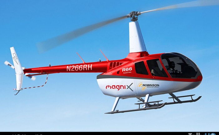 Magnix y Robinson desarrollarán un helicóptero demostrador R66 eléctrico a batería