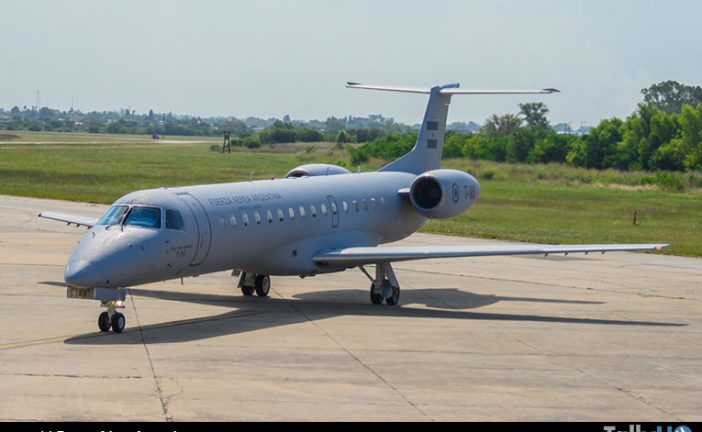 Fuerza Aérea Argentina recibe tercer ERJ-140LR de transporte