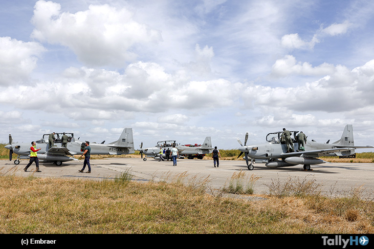 Primeros A-29N Super Tucano de la Fuerza Aérea Portuguesa llegan a las instalaciones de OGMA.