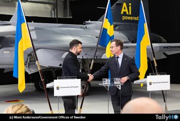 Ucrania firma carta de intención para adquirir una flota de más de 100 Saab Gripen