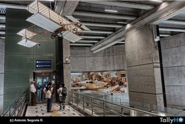 Metro de Santiago inauguró intervención en homenaje a los hermanos Copetta pioneros de la aviación en Chile