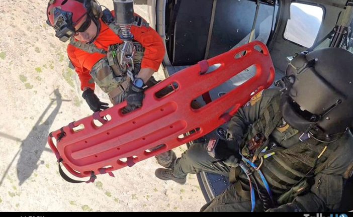Tripulación de un Black Hawk y Comandos de Aviación rescatan a piloto de planeador accidentado en la Cordillera