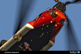 Visita de un Chinook en el Aeródromo Eulogio Sánchez “Tobalaba”