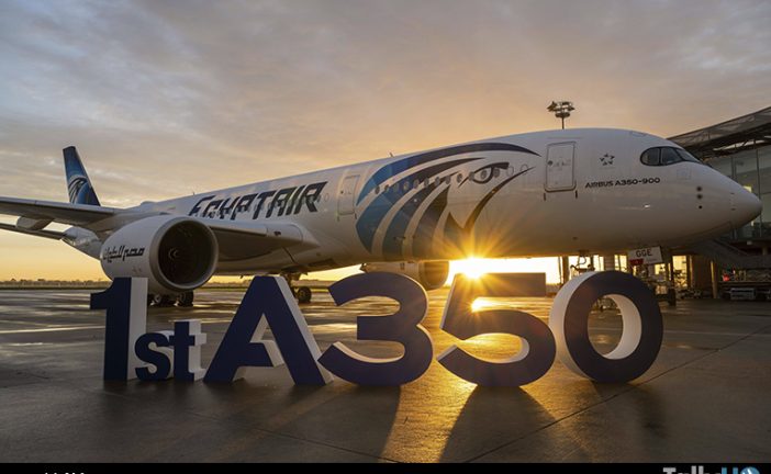 EGYPTAIR recibe el primero de sus 16 aviones Airbus A350-900