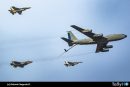 Formación Santiago F-35A USAF + F16 + KC135 FACH sobrevuelan la capital