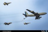 Formación Santiago F-35A USAF + F16 + KC135 FACH sobrevuelan la capital