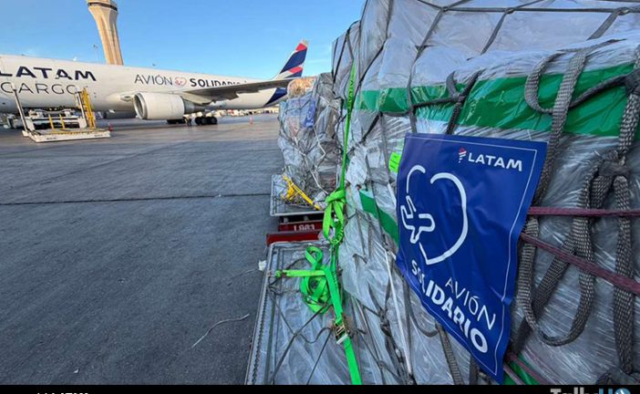 Avión Solidario de LATAM Cargo supera las 300 toneladas de ayuda para Venezuela