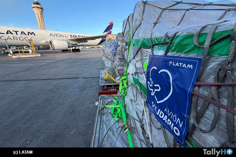 Avión Solidario de LATAM Cargo supera las 300 toneladas de ayuda para Venezuela
