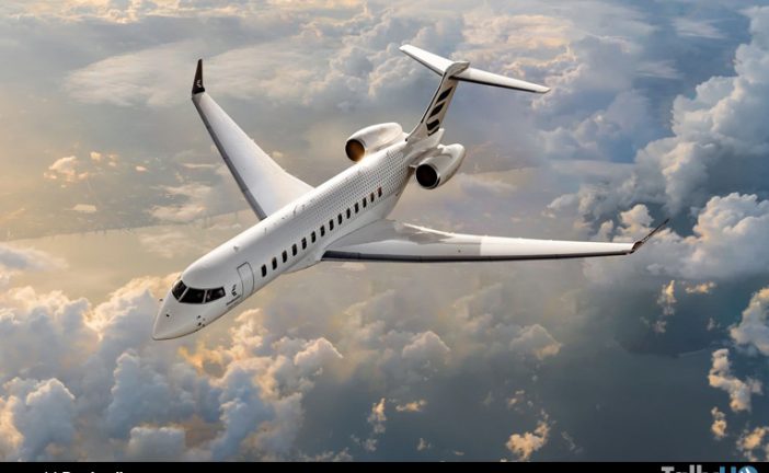 Global 8000 de Bombardier establece un nuevo récord de velocidad entre Los Ángeles y Farnborough, Reino Unido