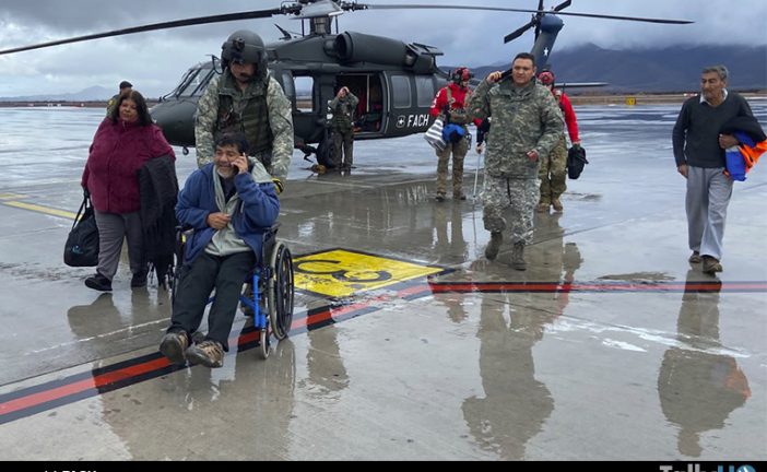 Despliegue de helicópteros de las FFAA por estado de catástrofe en Región de Coquimbo