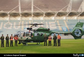 Carabineros de Tarapacá recibió nuevo helicóptero H145