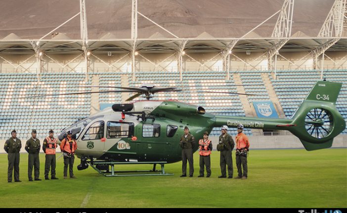 Carabineros de Tarapacá recibió nuevo helicóptero H145