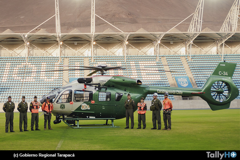 Carabineros de Tarapacá recibió nuevo helicóptero H145