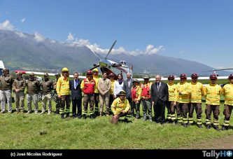 Lanzamiento del plan de protección contra incendios forestales 2026-2027 en el Aeródromo Eulogio Sánchez (Tobalaba)